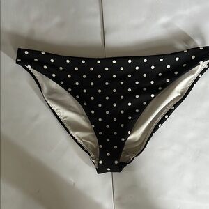 Chic Black Polka Dot Bikini Bottom